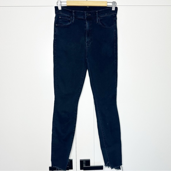 Mother Denim The Stunner Zip Two Step Fray in Holding Hands Skinny Jeans 26 2 - Picture 6 of 14